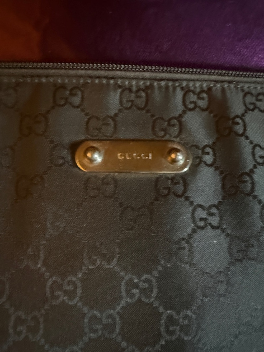 Gucci Black Monogram Messenger Carrying Bag/Satchel. Perfect for Students - Picture 2 of 3